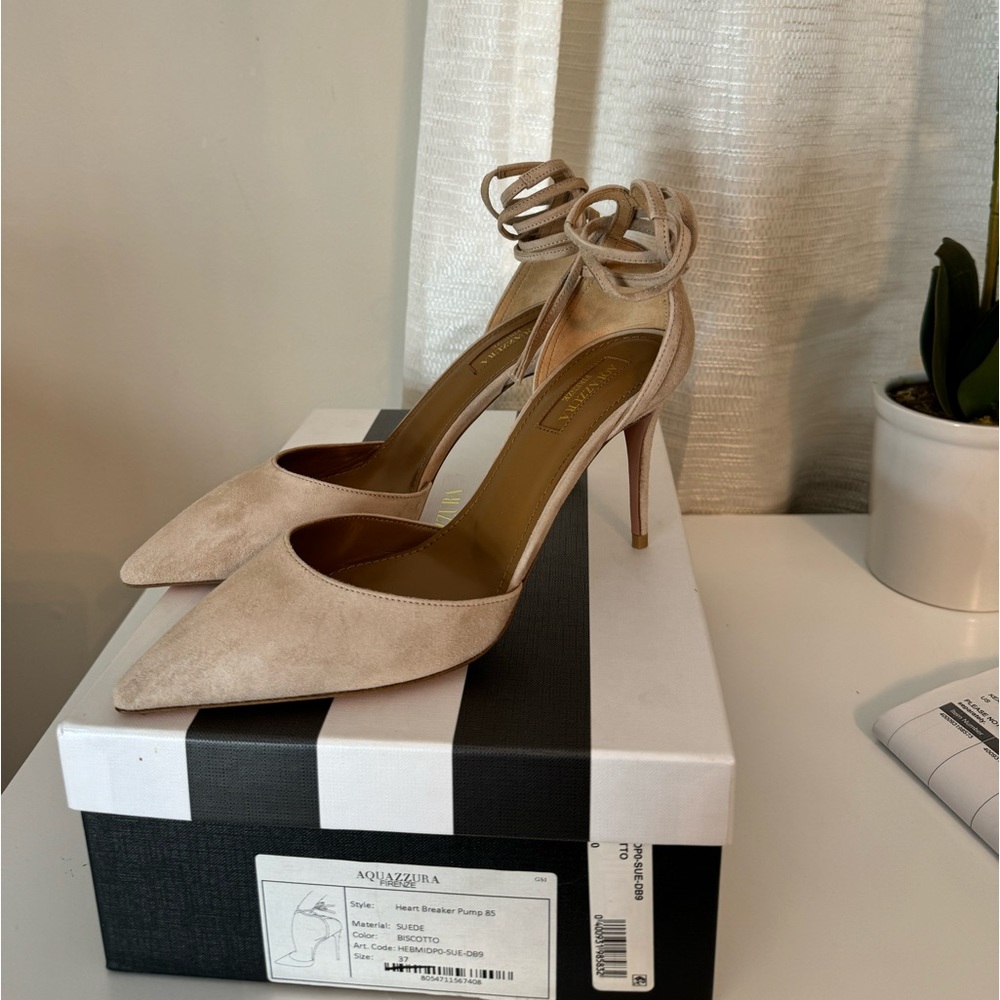 Aquazurra Heartbreaker Suede Pump 85mm